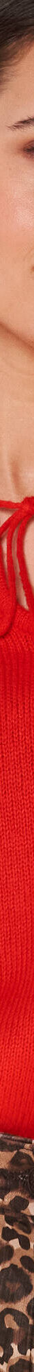 Pull col rond, détail à nouer (rouge) Pull col rond, détail à nouer (rouge)